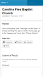 Mobile Screenshot of carolinafreebaptist.com